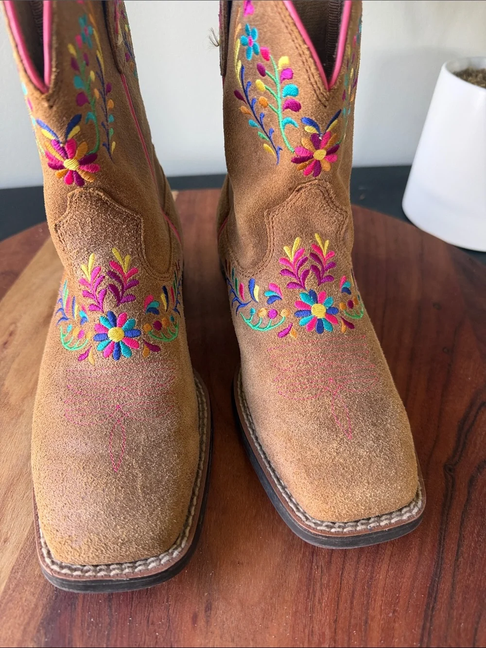 Ariat Kid’s Wild Flower Canyon Tan Floral Boot